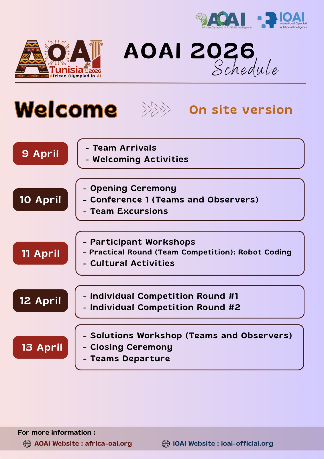 AOAI 2026 On-site Schedule